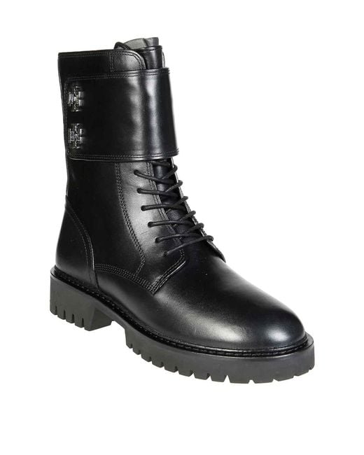 Tory Burch Black Turnlock Lug Boot
