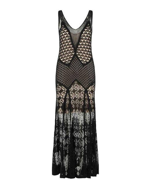 Blumarine Black Long Dress