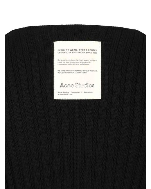 Acne Black Ribbed Sweater