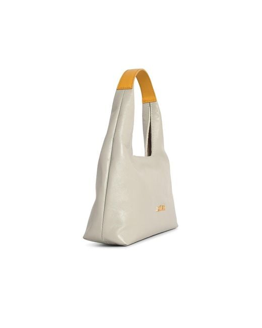 Marni White Trapeze Mini Leather Handbag