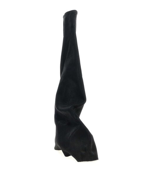 Rick Owens Black 'Fetish' Boots