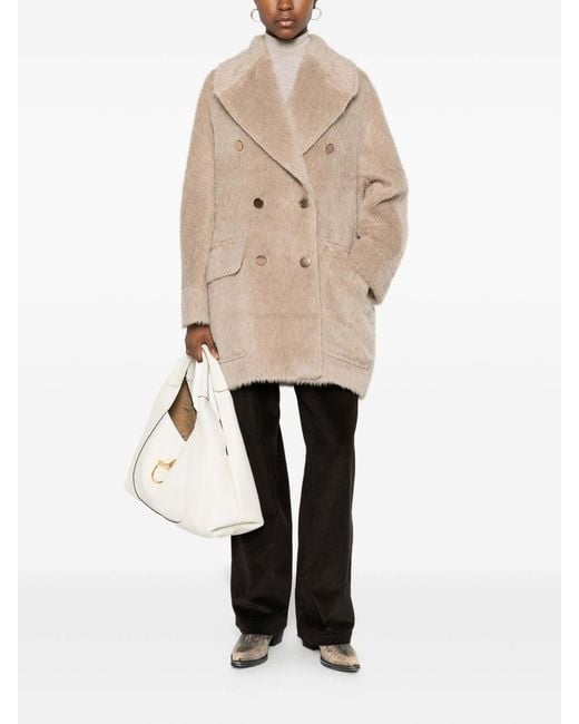 Tagliatore Natural Light Double-Breasted Coat