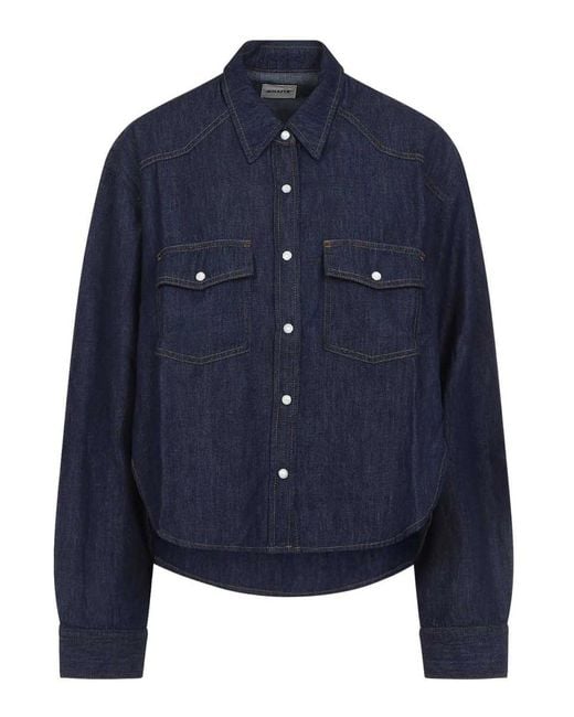 Khaite Blue Grenon Shirt