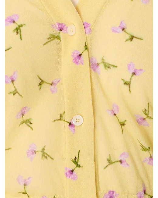 Jil Sander Yellow Cardigan