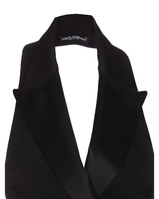 Dolce & Gabbana Black Double Breast Vest