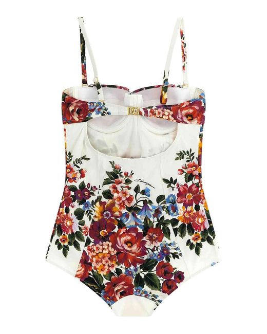 Dolce & Gabbana White Re-Edition 2000 One-Piece Swimsuit