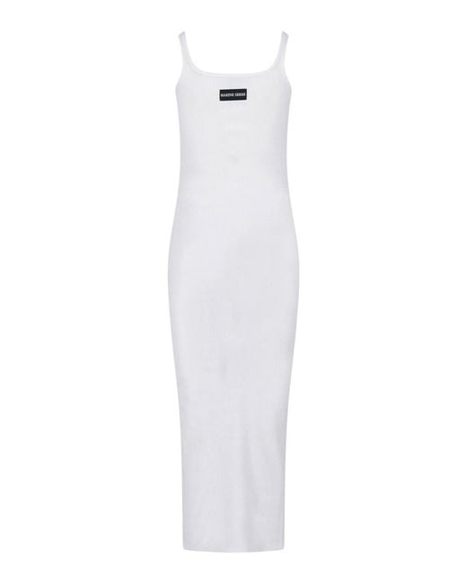 MARINE SERRE White Logo Dress