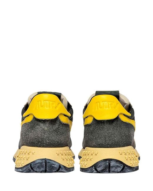 Autry Yellow Reelwind Sneakers for men