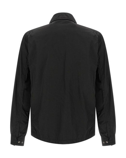 C P Company Black Overshirt Chrome-R for men