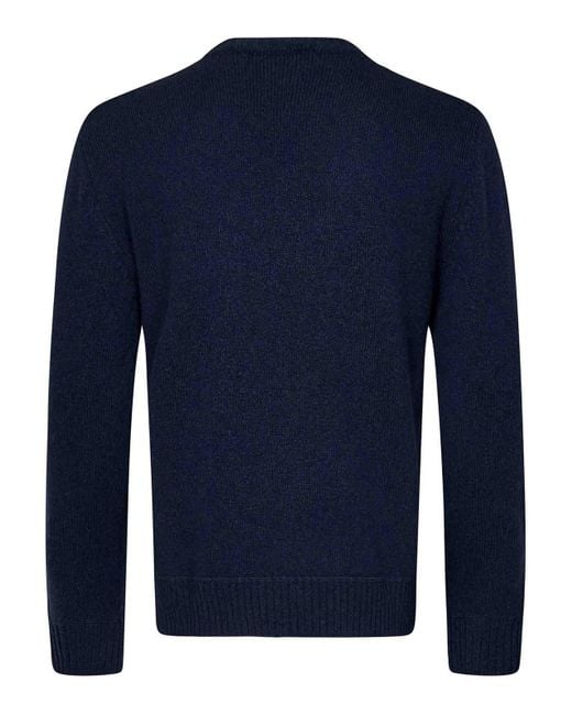 DSquared² Blue Wool And Cashmere Knit Sweater for men