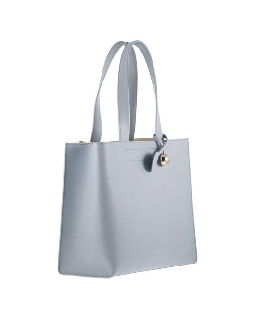 Furla Blue Divide Medium Tote Bag