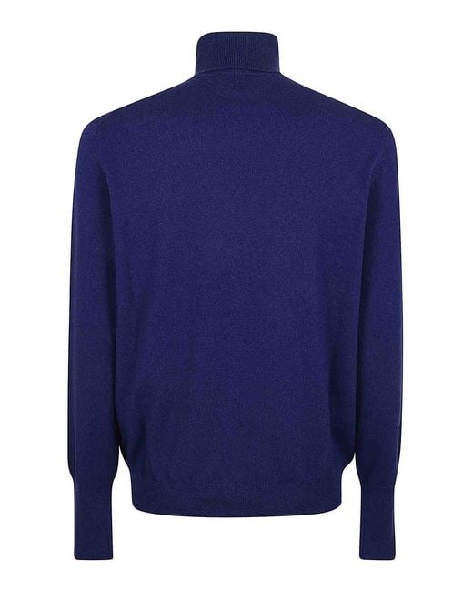 Ballantyne Blue T Neck Pullover for men