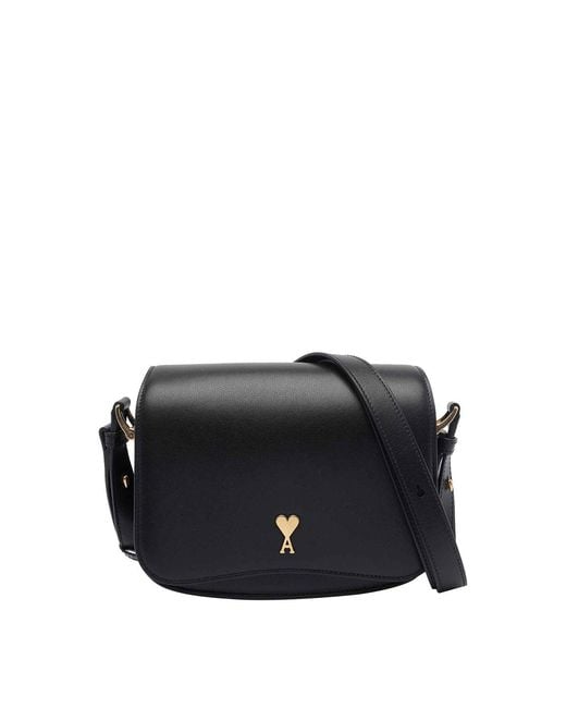 AMI Black Paris Paris Crossbody Bag