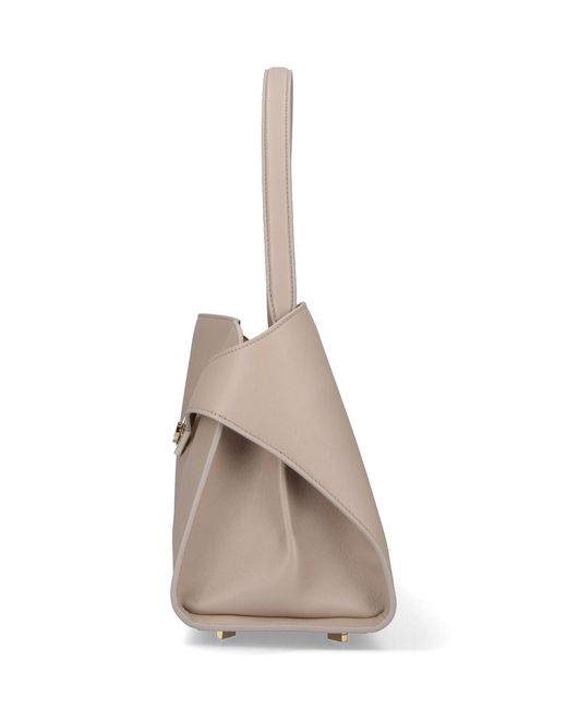 Ferragamo Natural Medium Hug Soft Bag