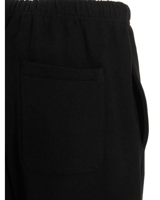KENZO Black Logo Patch Sweatpants for men