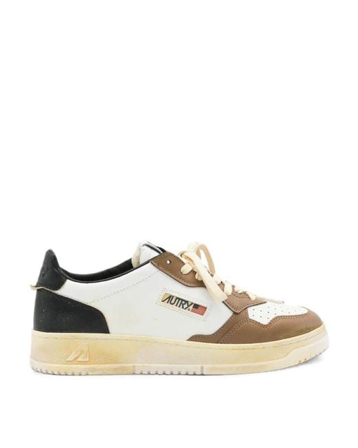 Autry White Sup Vint Low for men