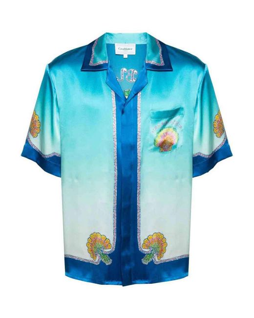 Casablancabrand Blue Multicolored Shirt for men