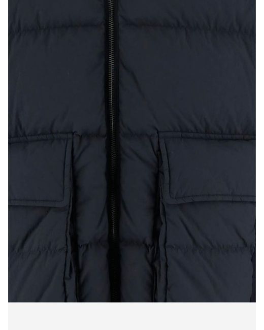 Herno Blue Hooded Padded Jacket for men