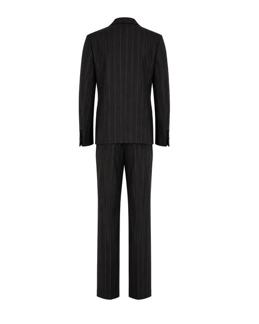 Paolo Tonali Black Single-Breasted Suit for men
