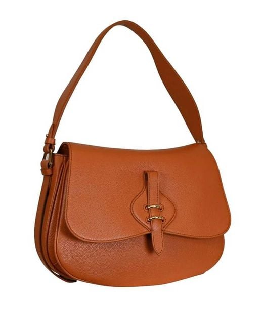 Coccinelle Brown Handbag Micro Grainy Crab Crab