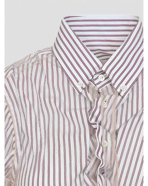 Maison Margiela Purple Cotton Shirt