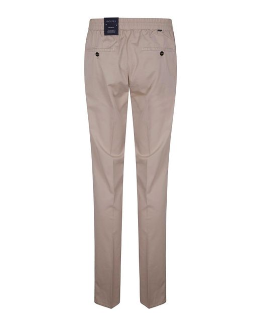 Incotex Gray Tapered Fit Trousers for men