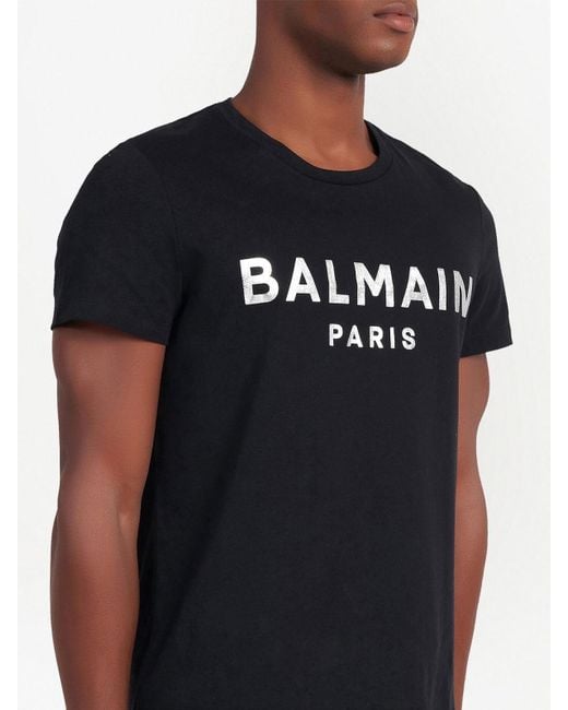 Balmain Black Logo T-shirt for men