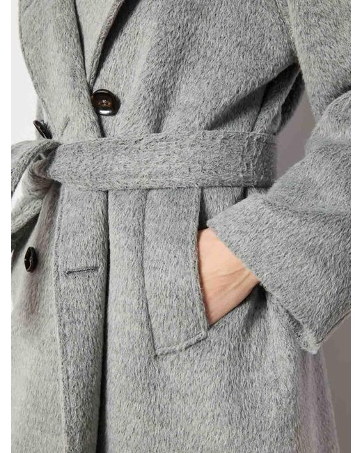 L.b.m. 1911 Gray Light Double-Breasted Coat