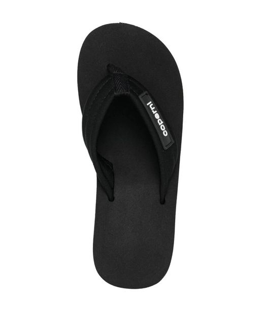 Coperni Black Branded Wedge Sandal