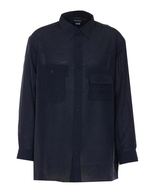 Y-3 Blue Shirt for men