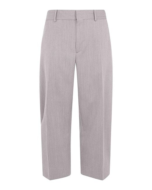Studio Nicholson Gray Full Length Curved Leg Pant for men