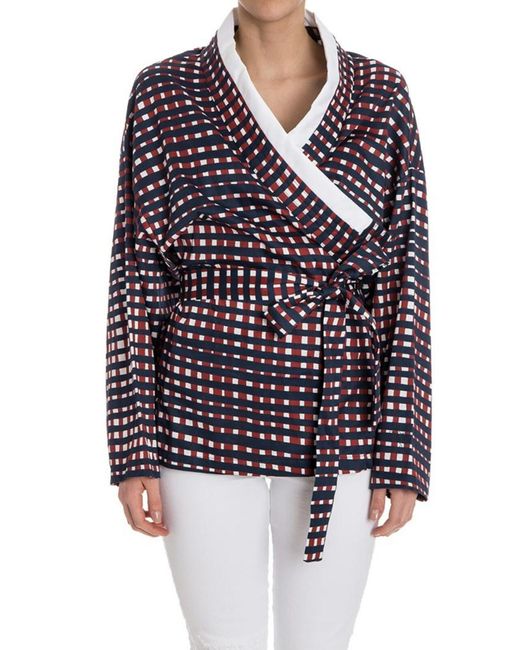 Stella Jean Blue Facoltativa Blouse