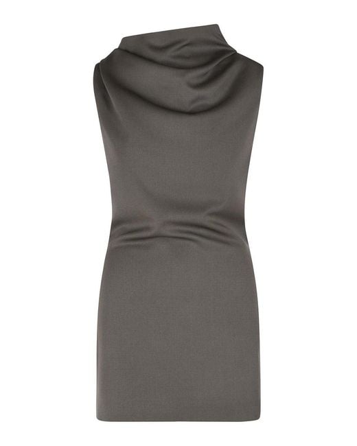 Khaite Gray Astor' Mini Dress