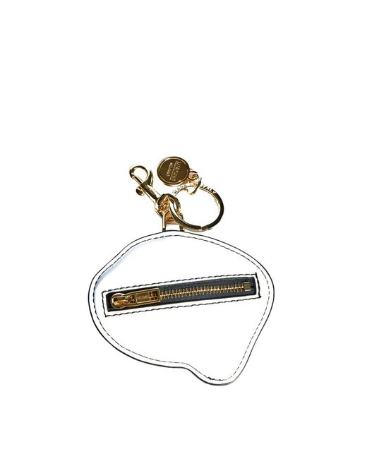 Moschino Metallic Egg Keychain Charms