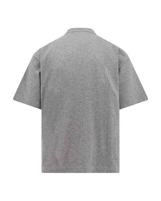 Off-White c/o Virgil Abloh Gray Skate Cotton T-shirt With Logo 23 Print for men