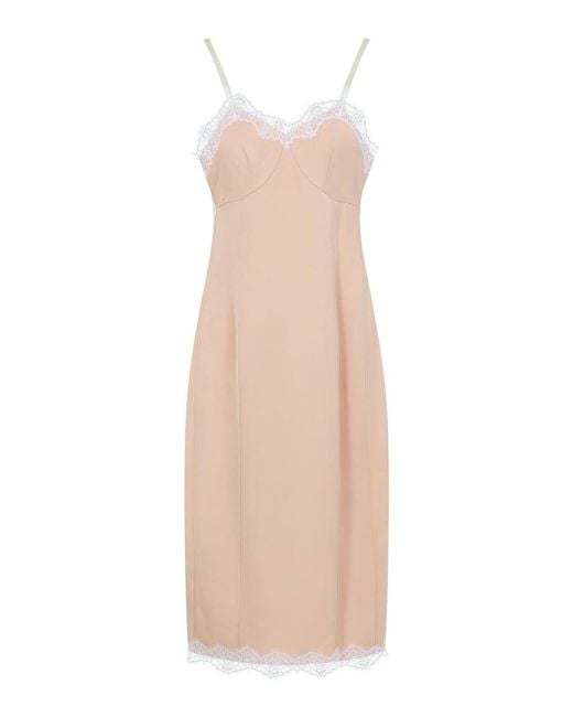 Carven White Lingerie Viscose Midi Dress