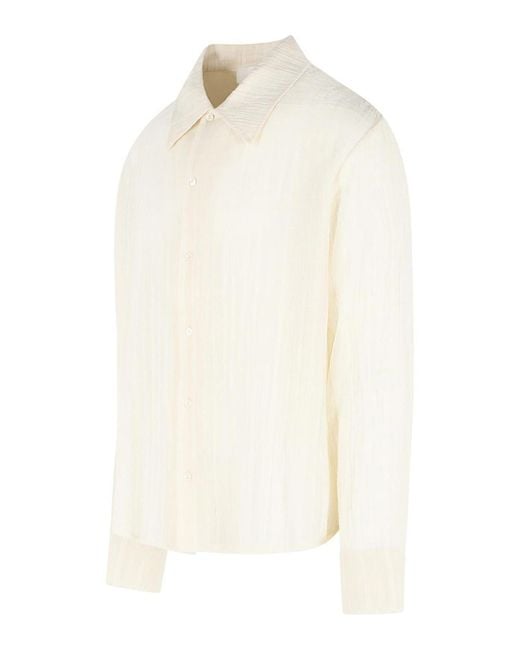 Séfr White Ignacio Cotton Shirt for men