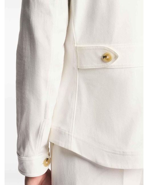 Fay White Shirt Jacket