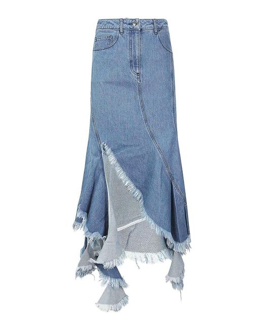 Marques'Almeida Blue Swirl Skirt