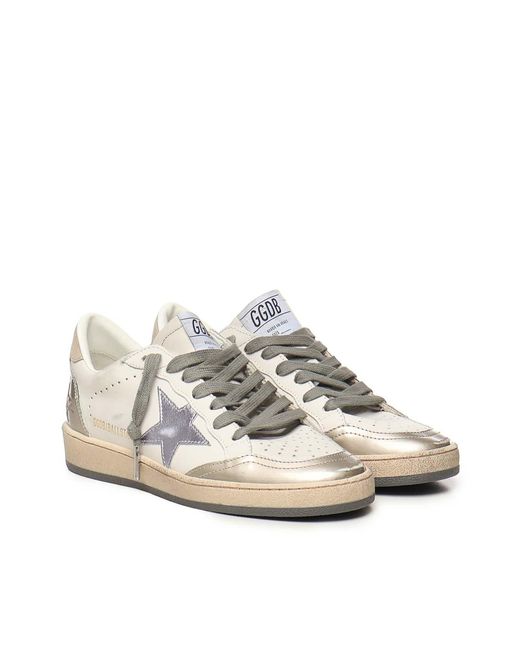 Golden Goose Deluxe Brand White Star Nappa Ball Star