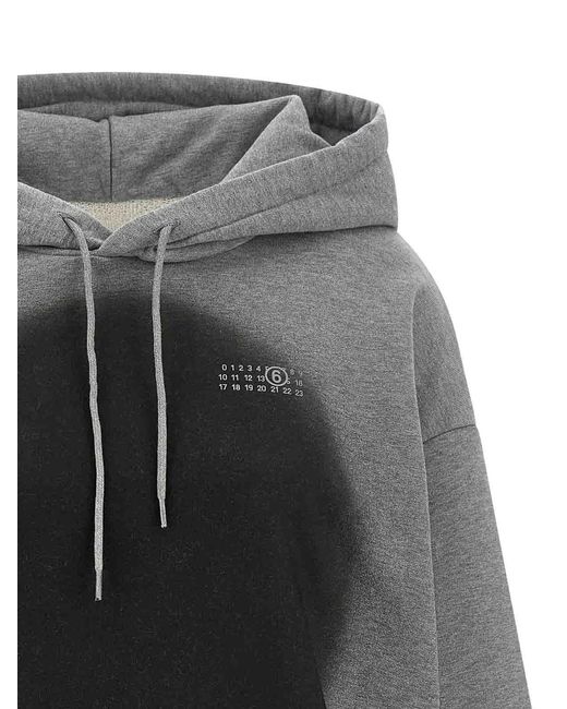MM6 by Maison Margiela Gray Spray Hoodie
