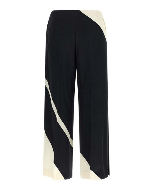 Alberta Ferretti Blue Cropped Pants