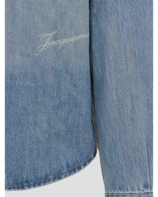 Jacquemus Blue Simon De-Nîmes Cotton Shirt for men