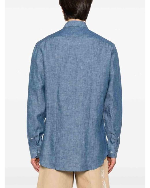 Etro Blue Casual Jacket for men