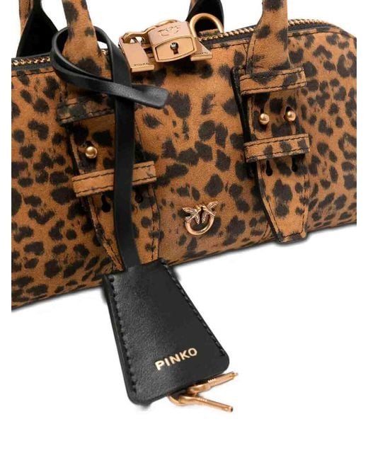 Pinko Brown Bowling Bag Horizontal