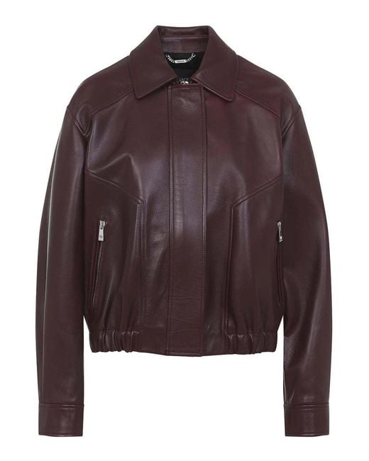 Versace Brown Bufalo Leather Blouson