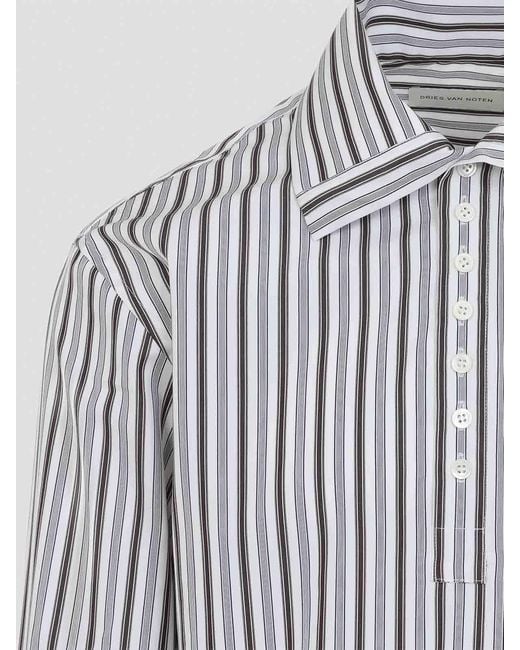 Dries Van Noten White Cedon Shirt for men