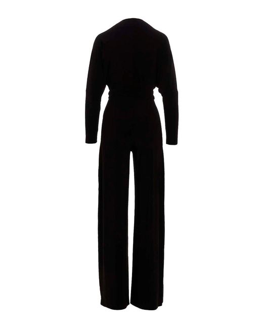 Norma Kamali Black Stretch Bodysuit Jumpsuit