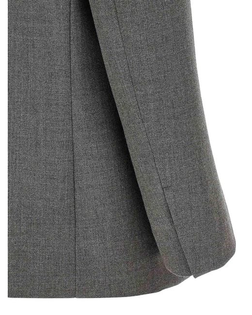 Jil Sander Gray Wool Blazer