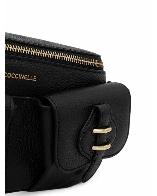Coccinelle Black Handbag Grained Leather Noir